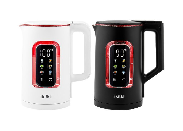 【ikiiki伊崎】1.7L智能溫控玻璃快煮壺